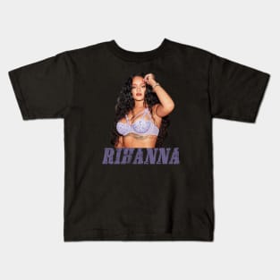 RIHANNA purple Kids T-Shirt